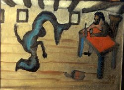 The Captain's Cabin, oil on canvas